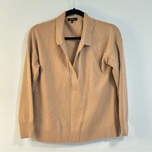 Quince Cashmere Polo Sweater